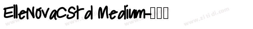 ElleNovaCStd Medium字体转换